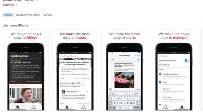 BuzzFeed News: la app seria di BuzzFeed