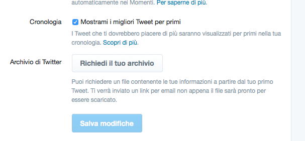 I migliori Tweet - Algoritmo Twitter