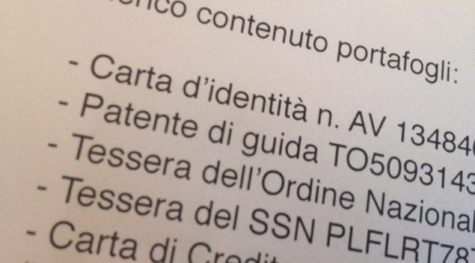 Cosa fare quando si perde il portafogli