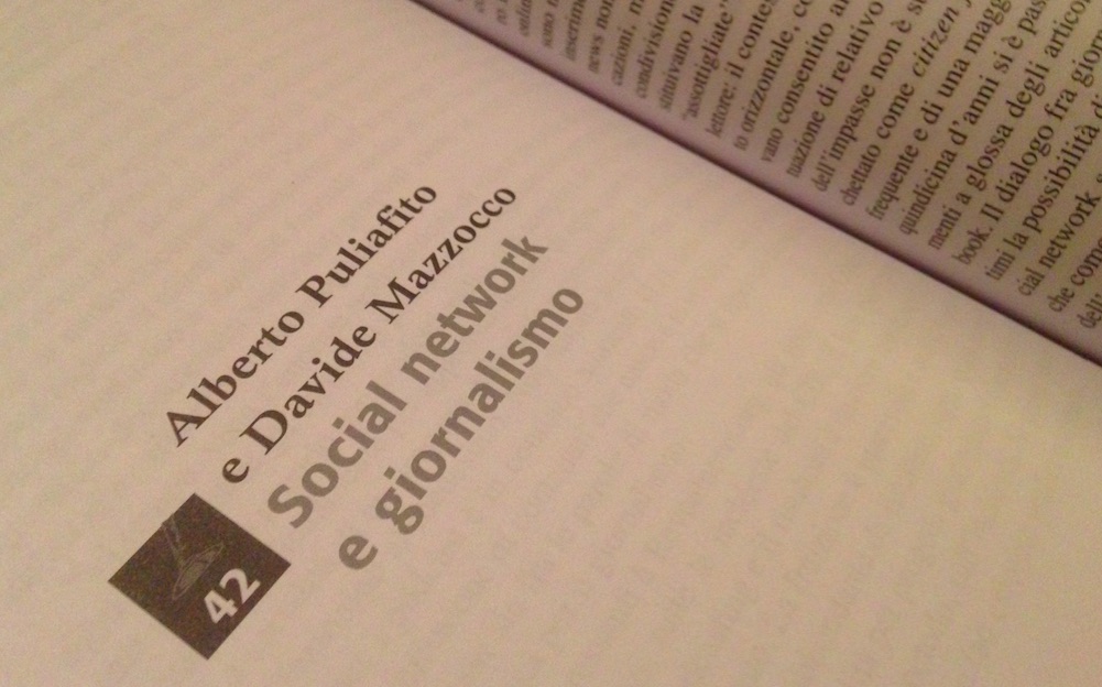 La professione del giornalista: una pagina interna, quella del capitolo 42