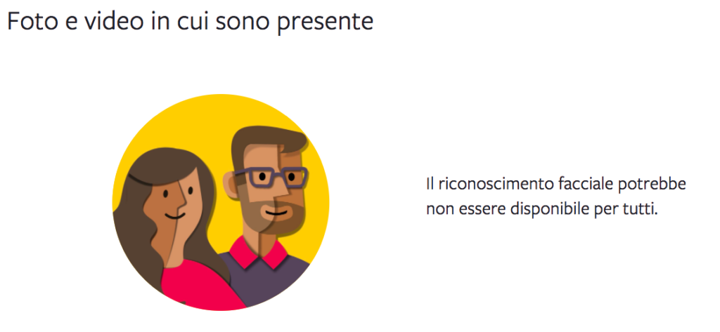 Il riconoscimento facciale di Facebook